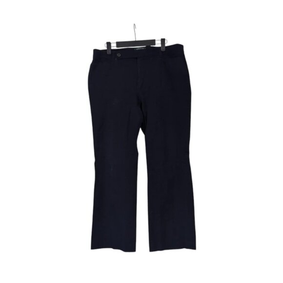 Ralph Lauren Adelle Navy Preppy Straight Leg Tennis Prep Country Club Pants 14P - Picture 2 of 9